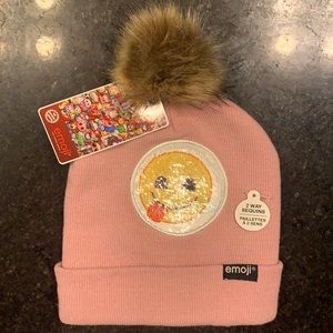 Emoji pink beanie
